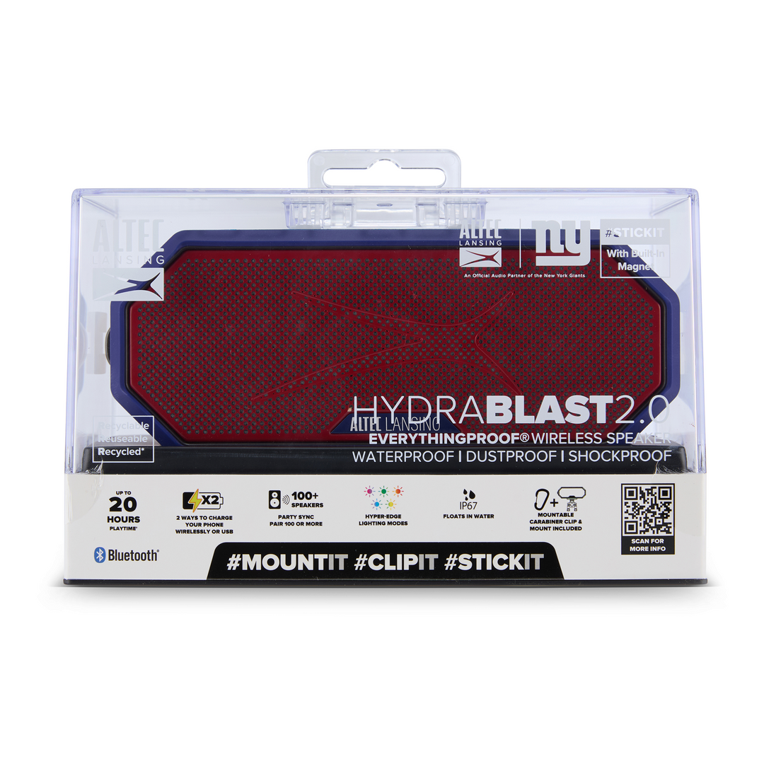 HYDRABLAST 2.0 x NEW YORK GIANTS BLUETOOTH SPEAKER