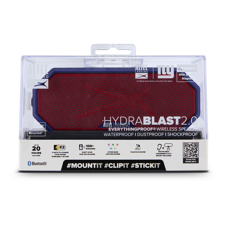 HYDRABLAST 2.0 x NEW YORK GIANTS BLUETOOTH SPEAKER
