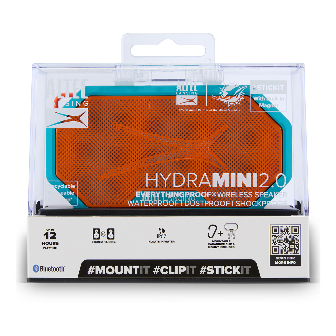 HYDRAMINI 2.0 x MIAMI DOLPHINS BLUETOOTH SPREAKER