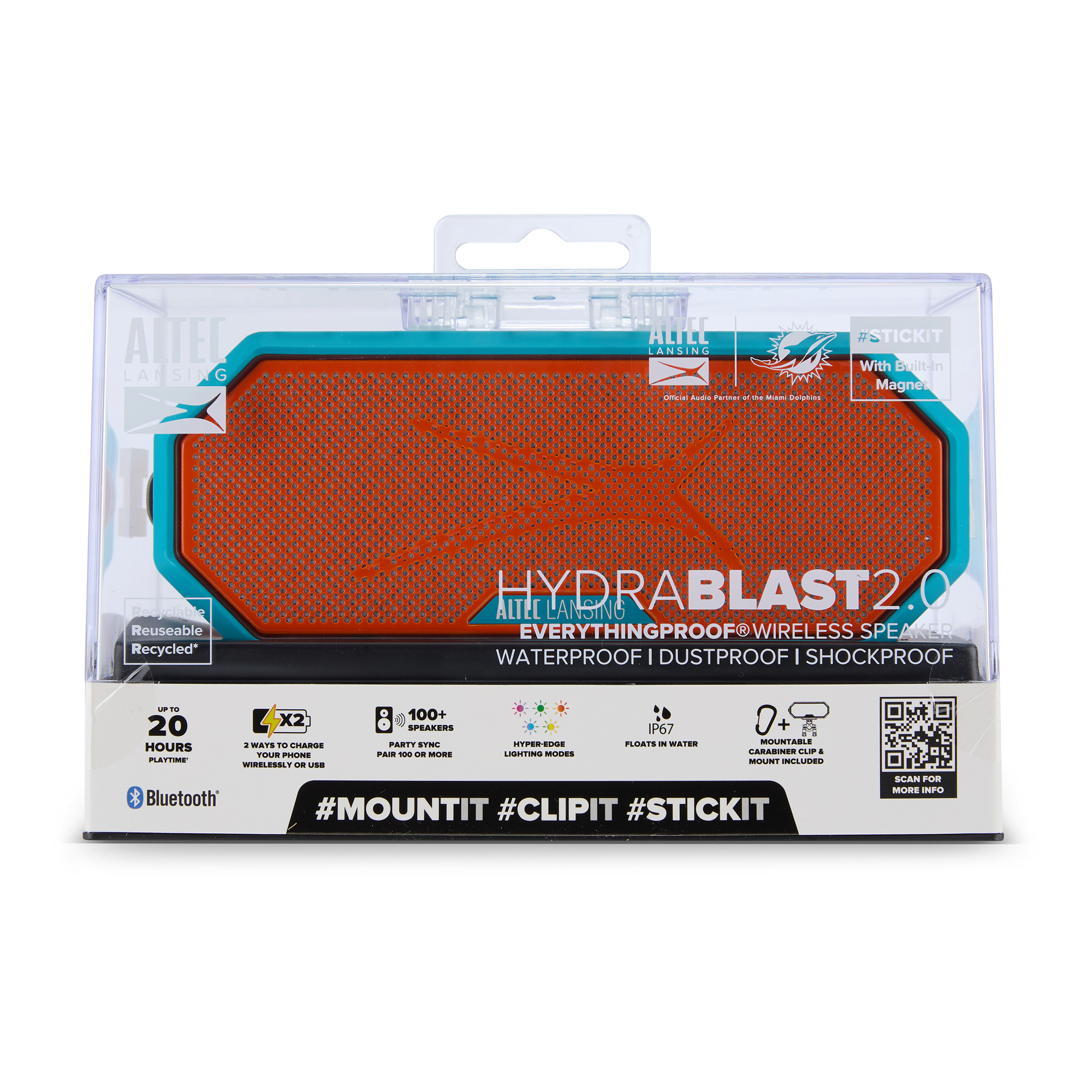 HYDRABLAST 2.0 x MIAMI DOLPHINS BLUETOOTH SPEAKER