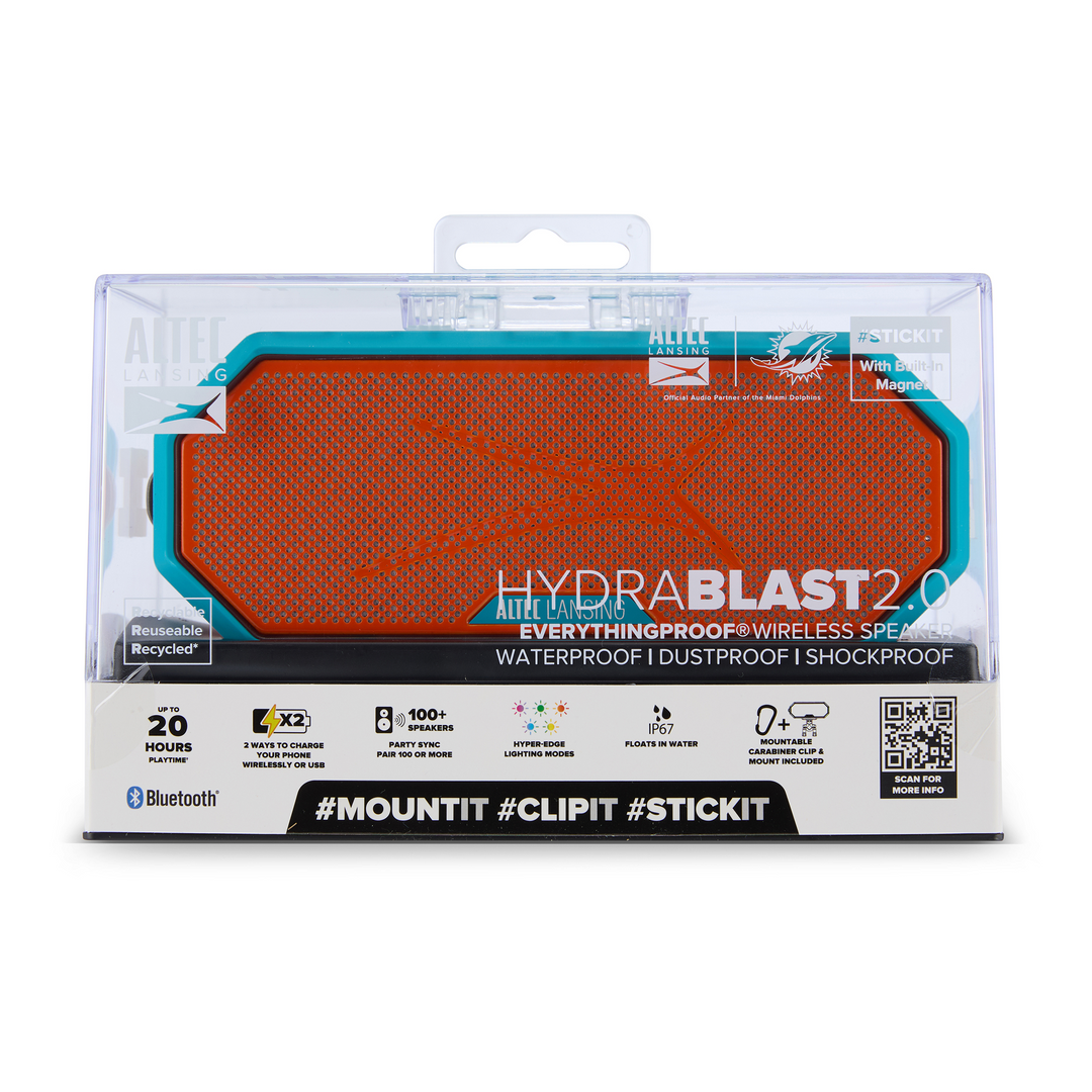 HYDRABLAST 2.0 x MIAMI DOLPHINS BLUETOOTH SPEAKER