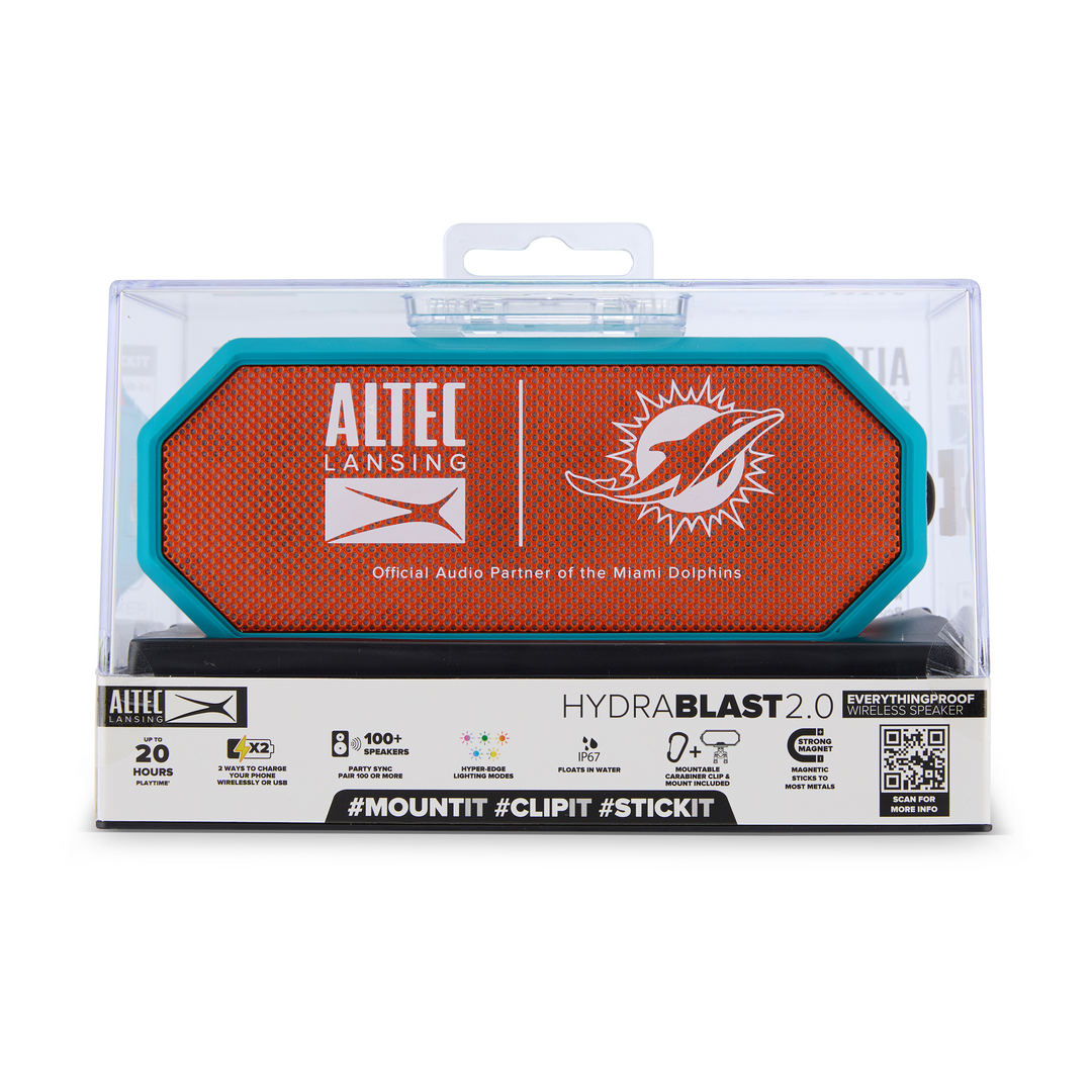 HYDRABLAST 2.0 x MIAMI DOLPHINS BLUETOOTH SPEAKER