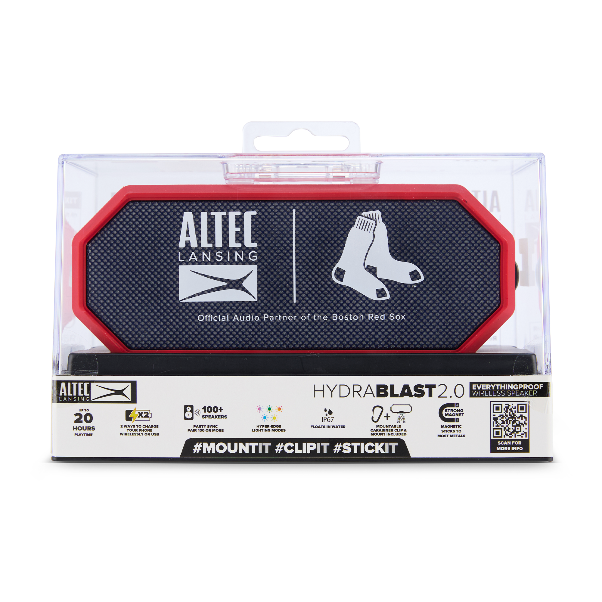 Altec Lansing Hydrablast 2.0 x Boston Red Sox Bluetooth Speaker