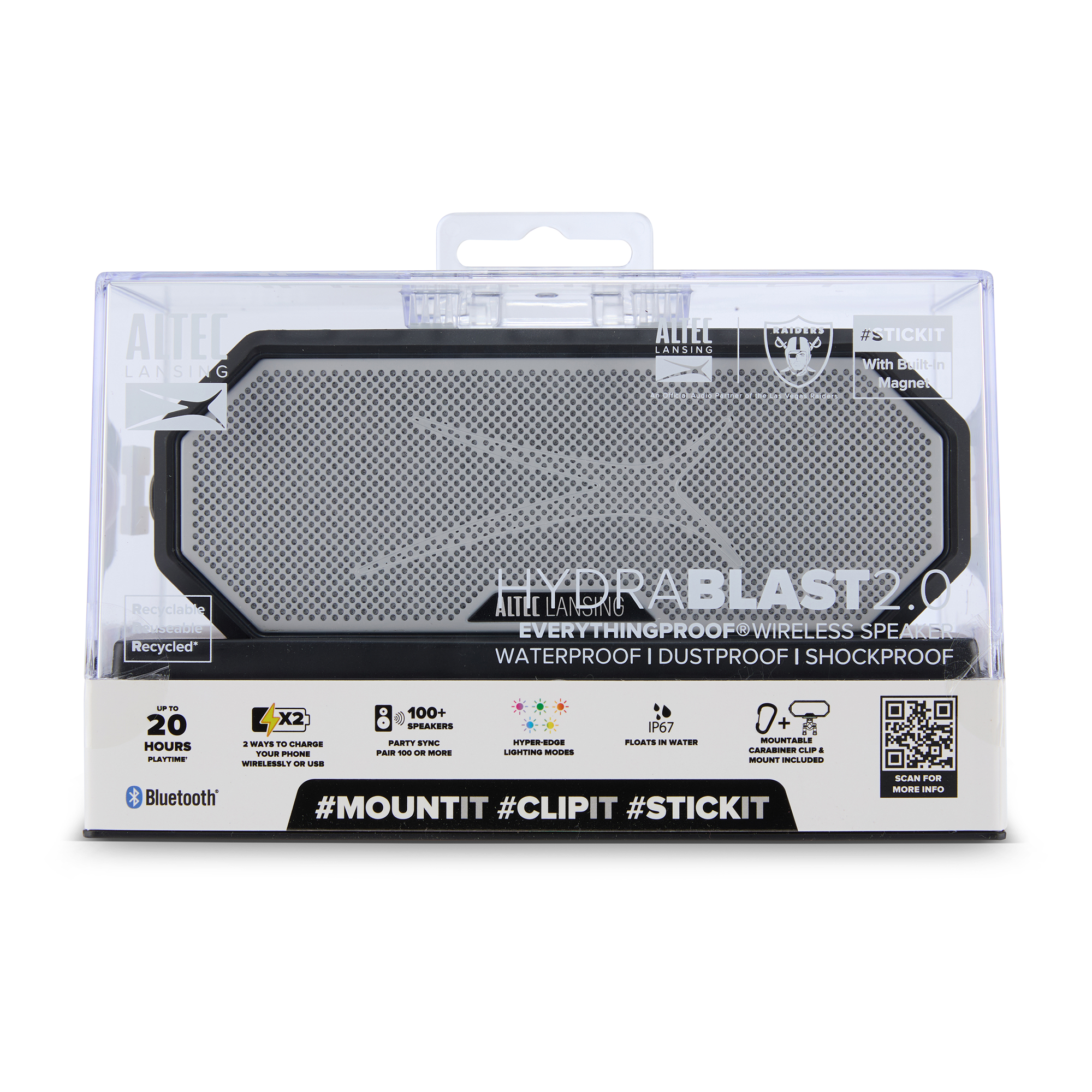 HYDRABLAST 2.0 x LAS VEGAS RAIDERS BLUETOOTH SPEAKER