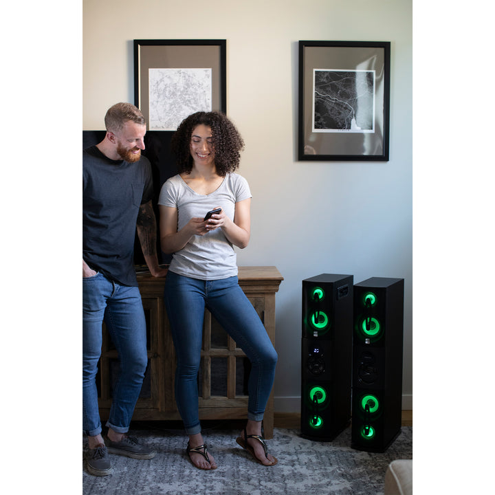 IMT7003-BLK-3 Altec Lansing Party Duo Tower Speaker Set